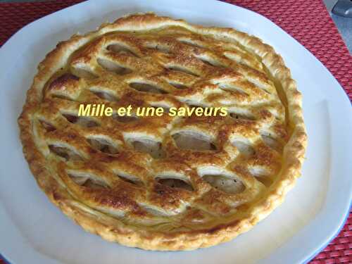 Tarte quadrillée aux pommes