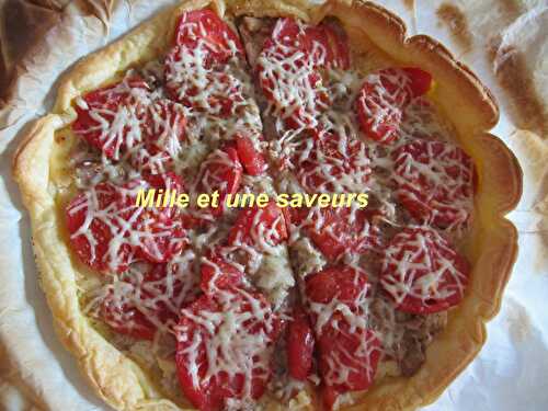 Tarte thon et tomates