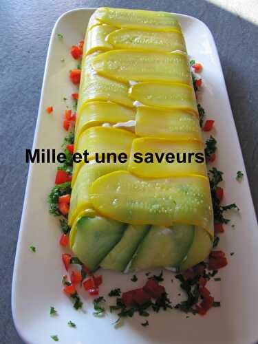 Terrine de courgettes et chèvre frais