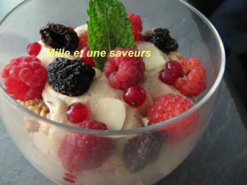 Verrine de mousse pralinée et ses douceurs croquantes