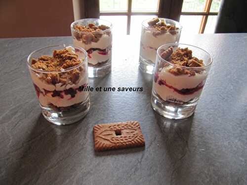 Verrine framboises, mascarpone