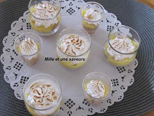 Verrine tarte citron meringué revisité, incroyablement bon