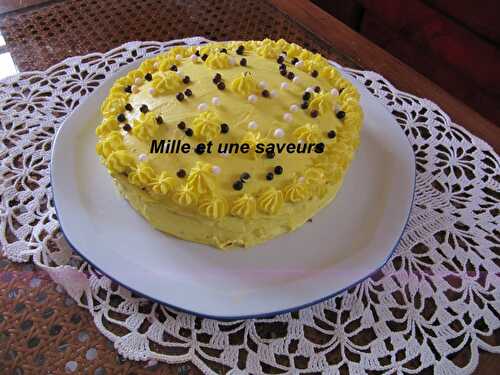 Victoria sponge cake au lemon curd - mille et une saveurs dans ma cuisine