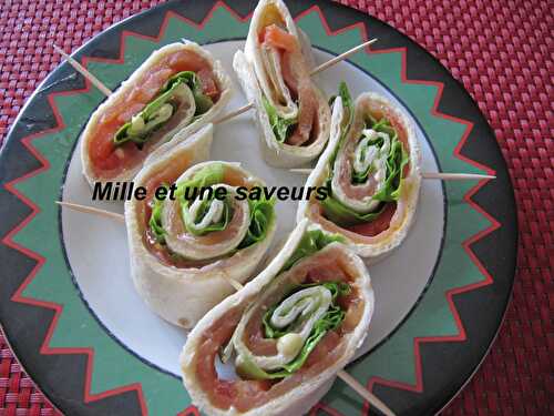 Wraps au saumon fumé, simple et rapide