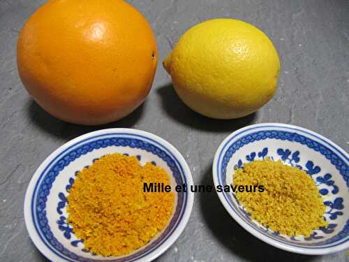 Zeste de citron et d'orange en poudre
