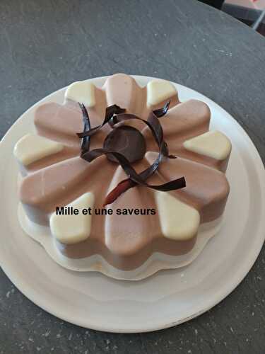 Entremet poires, caramel