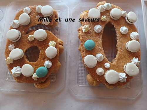 Number cake avec choux vanille et fève de tonka