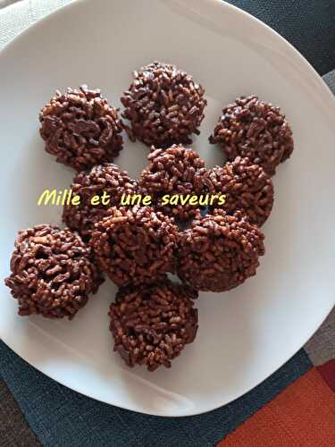 Riz soufflé maison, riz croustillant au chocolat