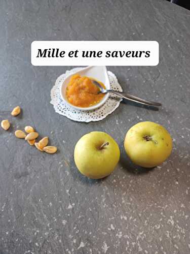 Confiture, mi compotée de pommes et de potimarron au Thermomix