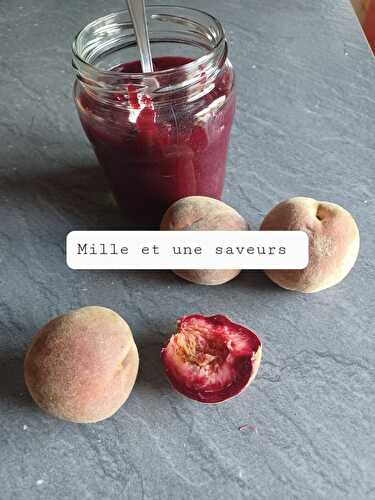 Confiture pêches de vigne