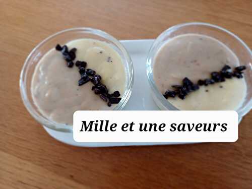 Crème aux œufs noix de coco et praliné