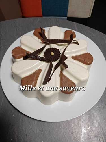 Entremet vanille et son insert caramel au beurre salé