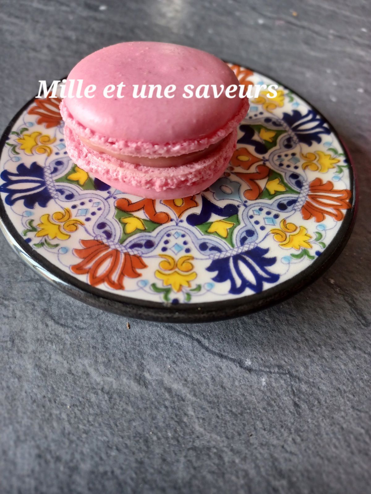 Macaron ganache chocolat ruby