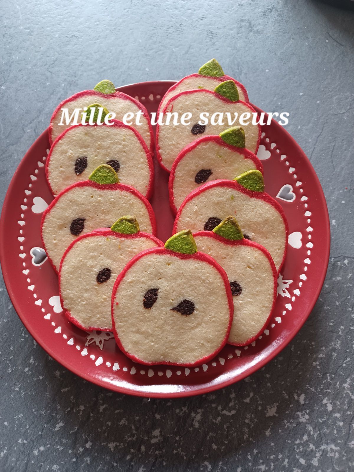 Biscuit tranche de pommes