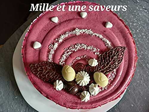 Entremets fruits rouges du jardin