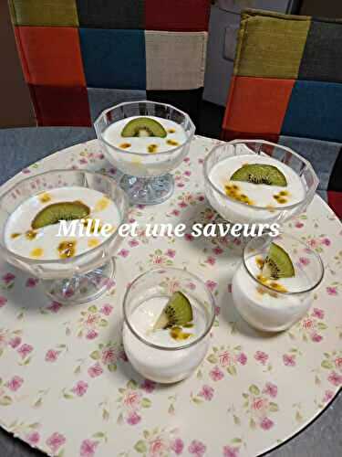 Mousse yaourt au citron faite au thermomix 