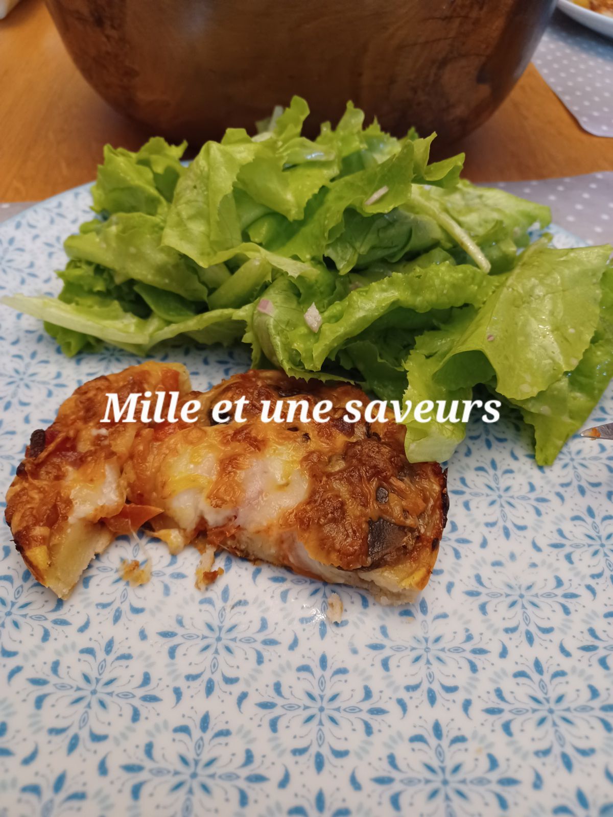 Pâte liquide façon pizza individuelle 