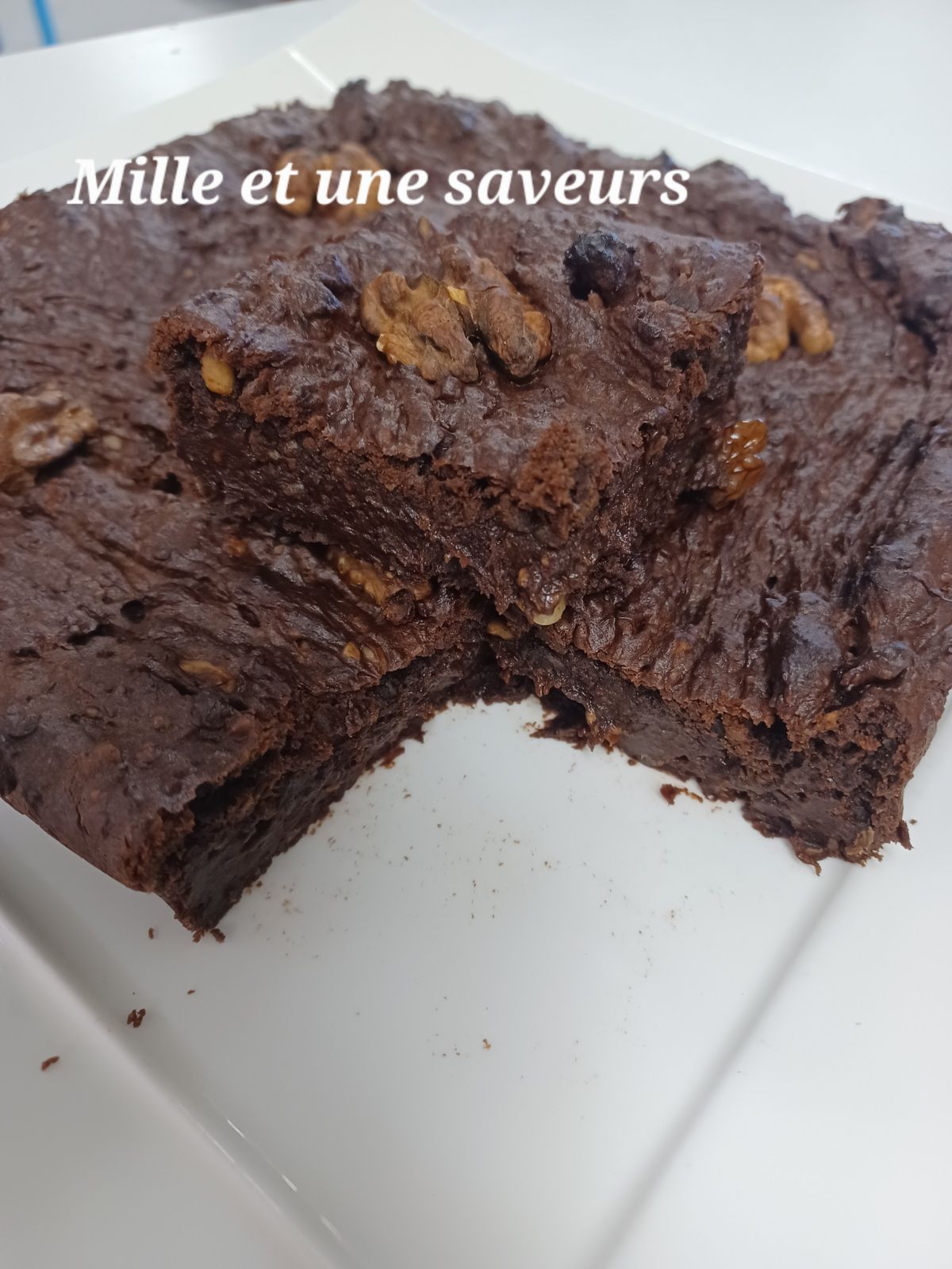 Brownies sans farine aux noix