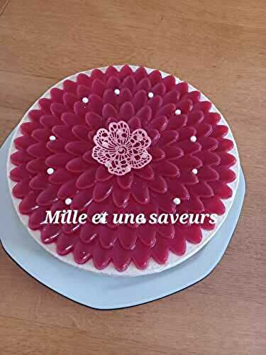 Entremet vanille insert framboise