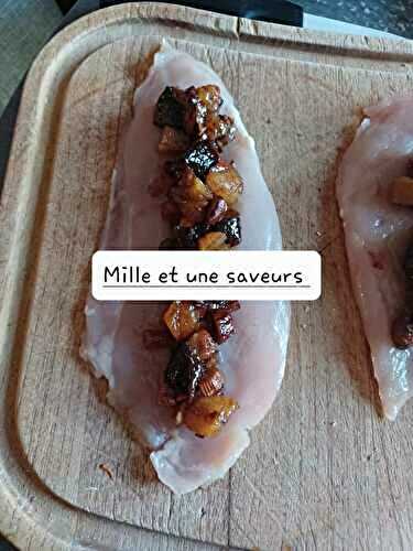 Ballotines de volaille farcies aux fruits secs