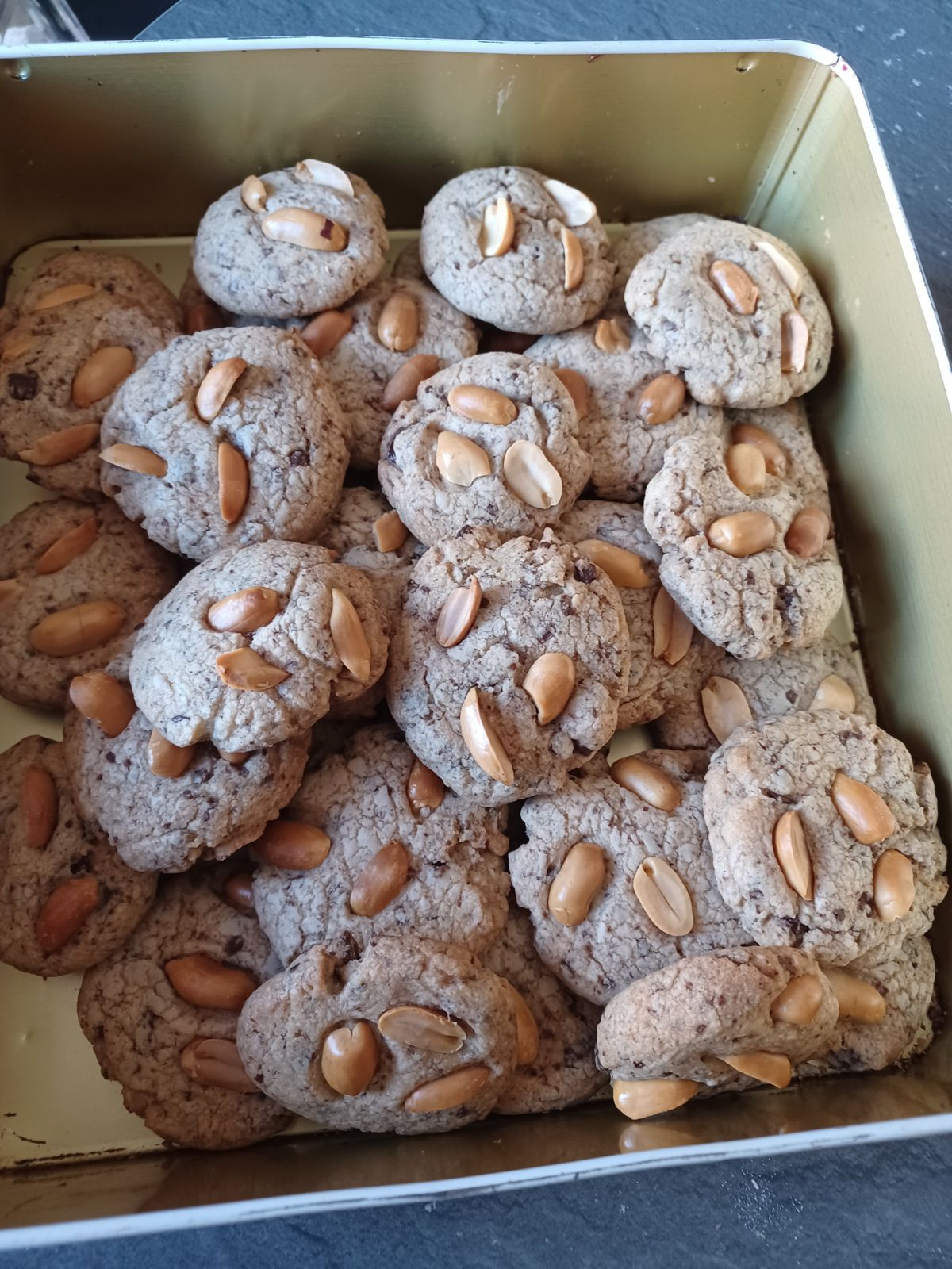 Cookies chocolat et cacahuètes