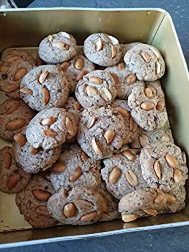 Cookies chocolat et cacahuètes