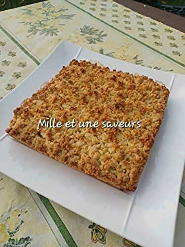 Carré de crumble à la confiture