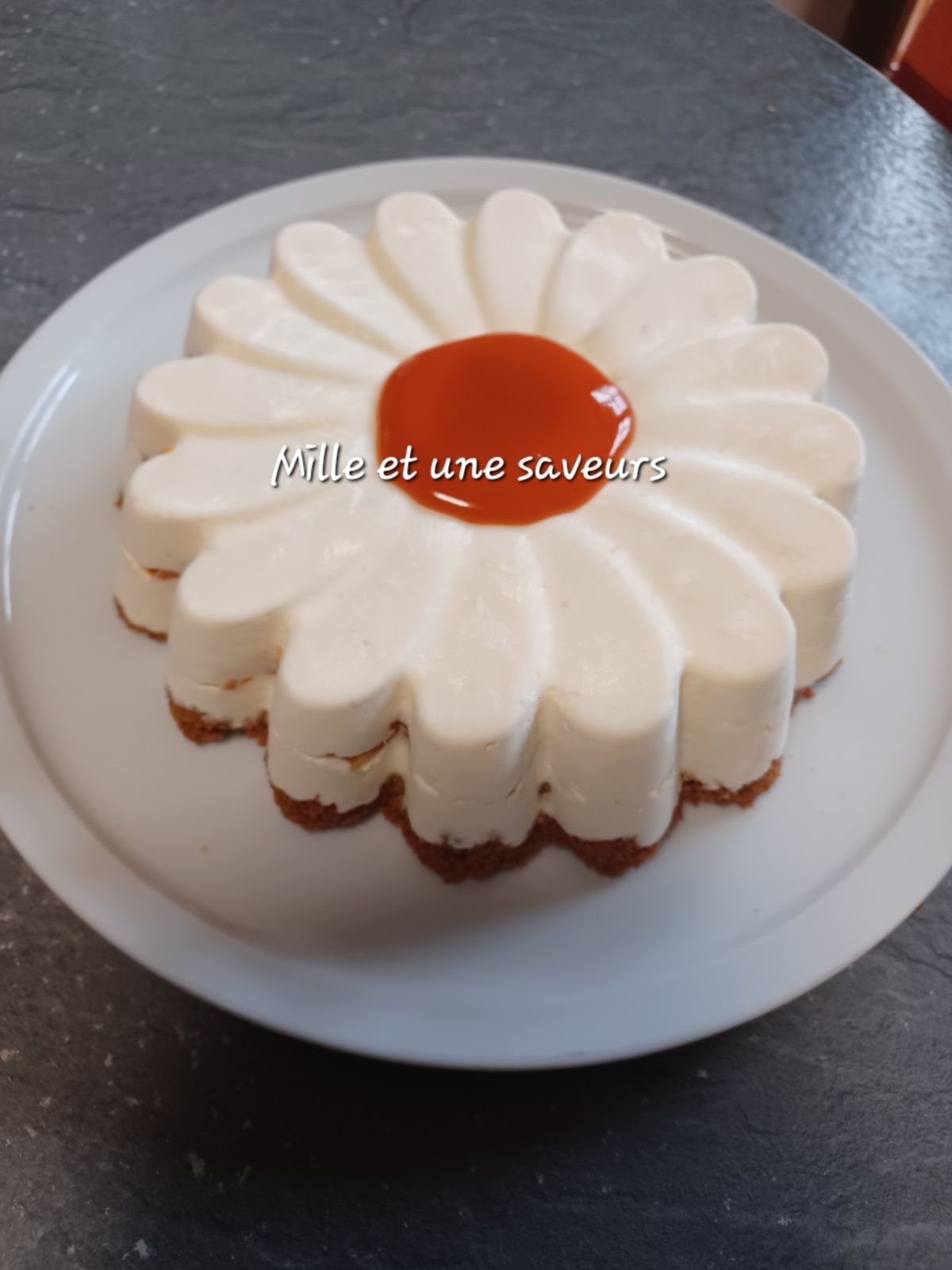 Cheese cake abricot romarin façon entremet 