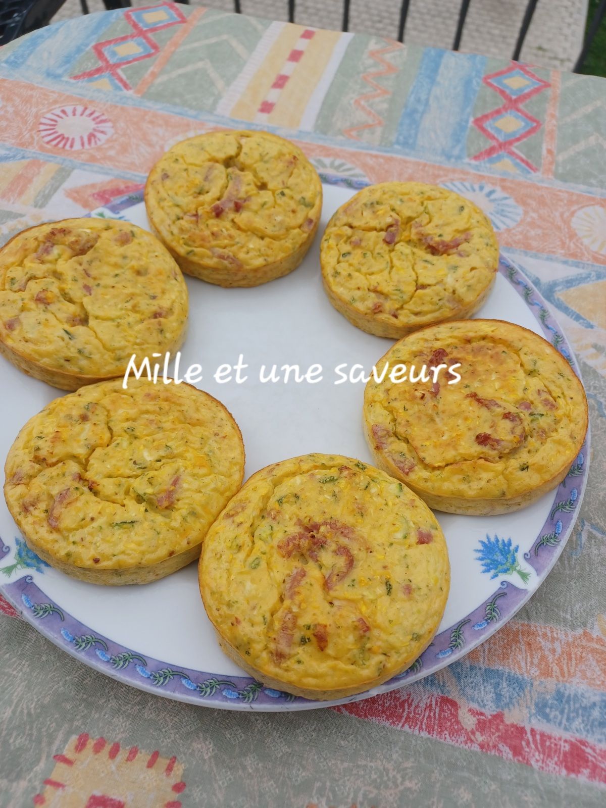 Flan courgette, bacon, chèvre au thermomix