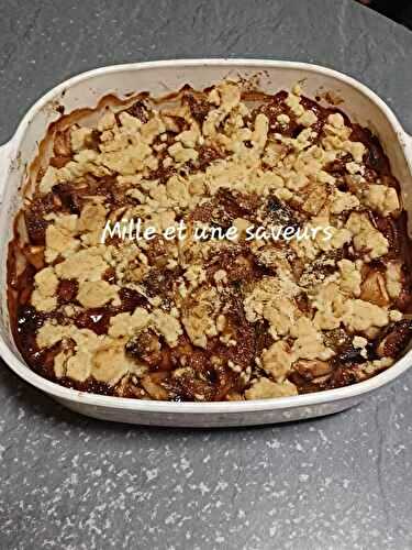 Crumble pommes et figues 