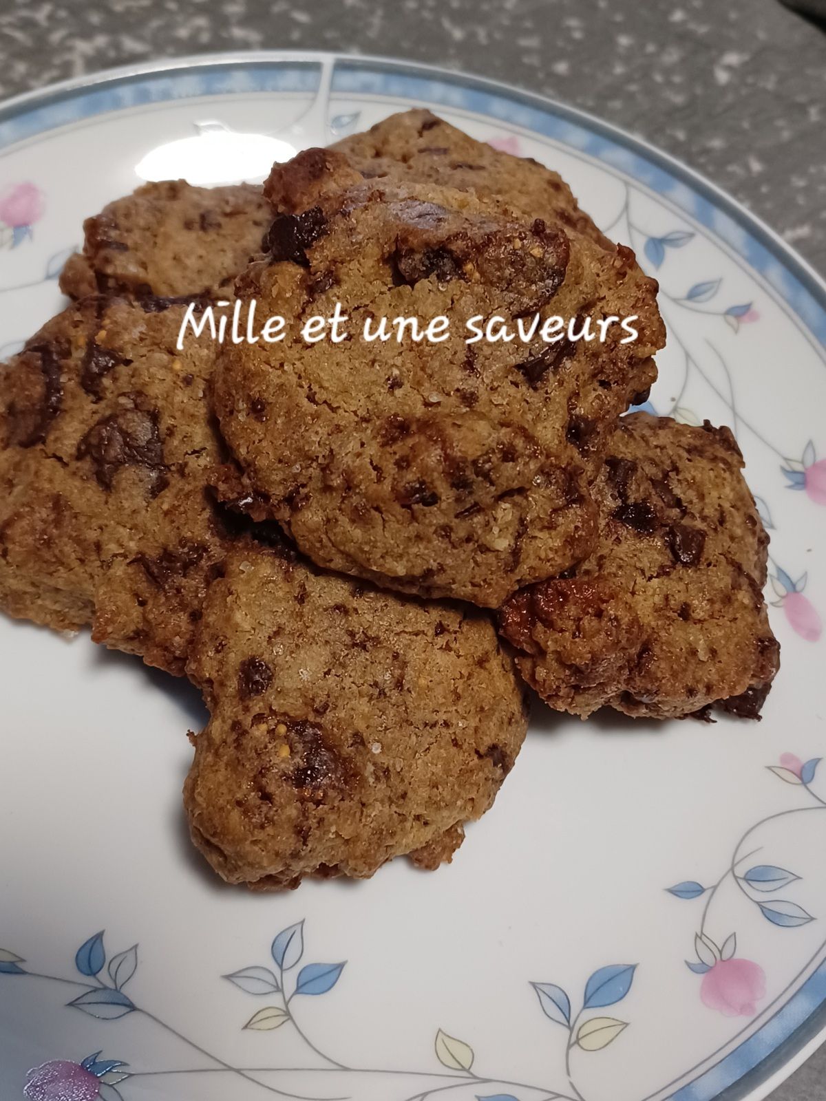 Cookies rustiques figues, cannelle et chocolat