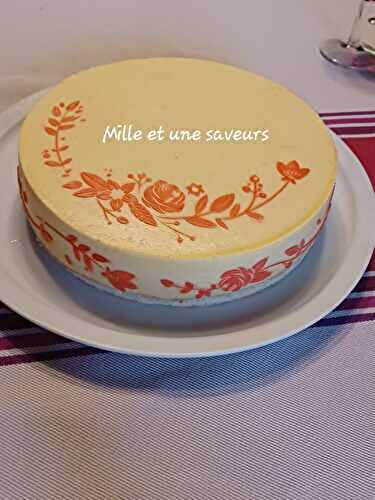 Entremet mangue passion et son insert mûres sauvages à la fève de tonka