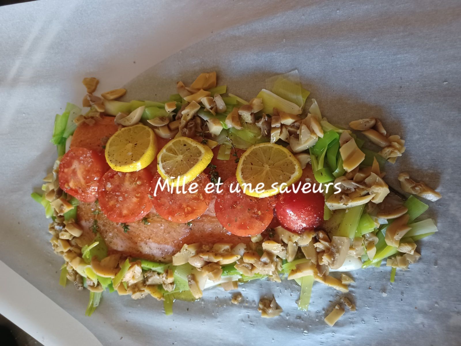 Queue de saumon frais en papillotte