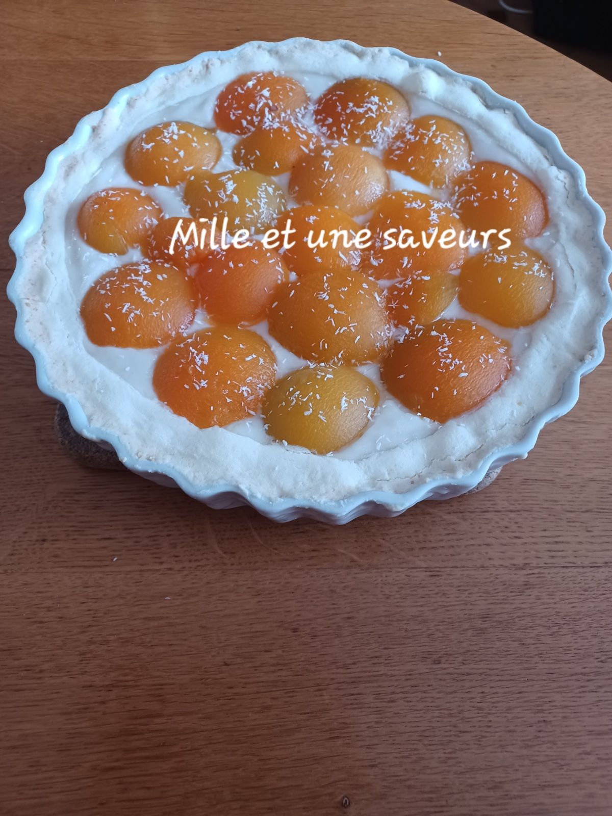 Tarte coco et abricot sans gluten