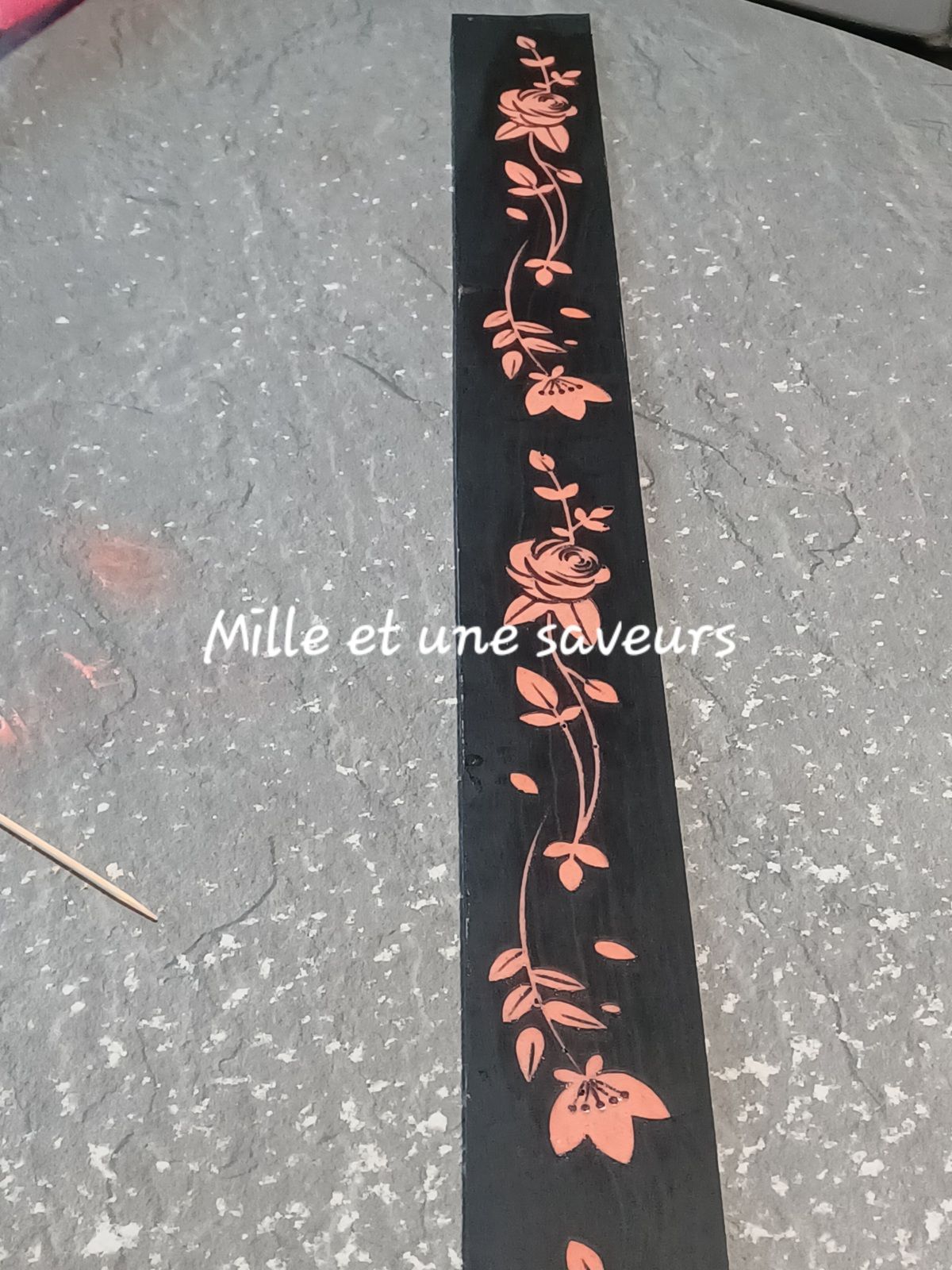 Ruban floral dessert entremet