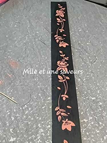 Ruban floral dessert entremet 