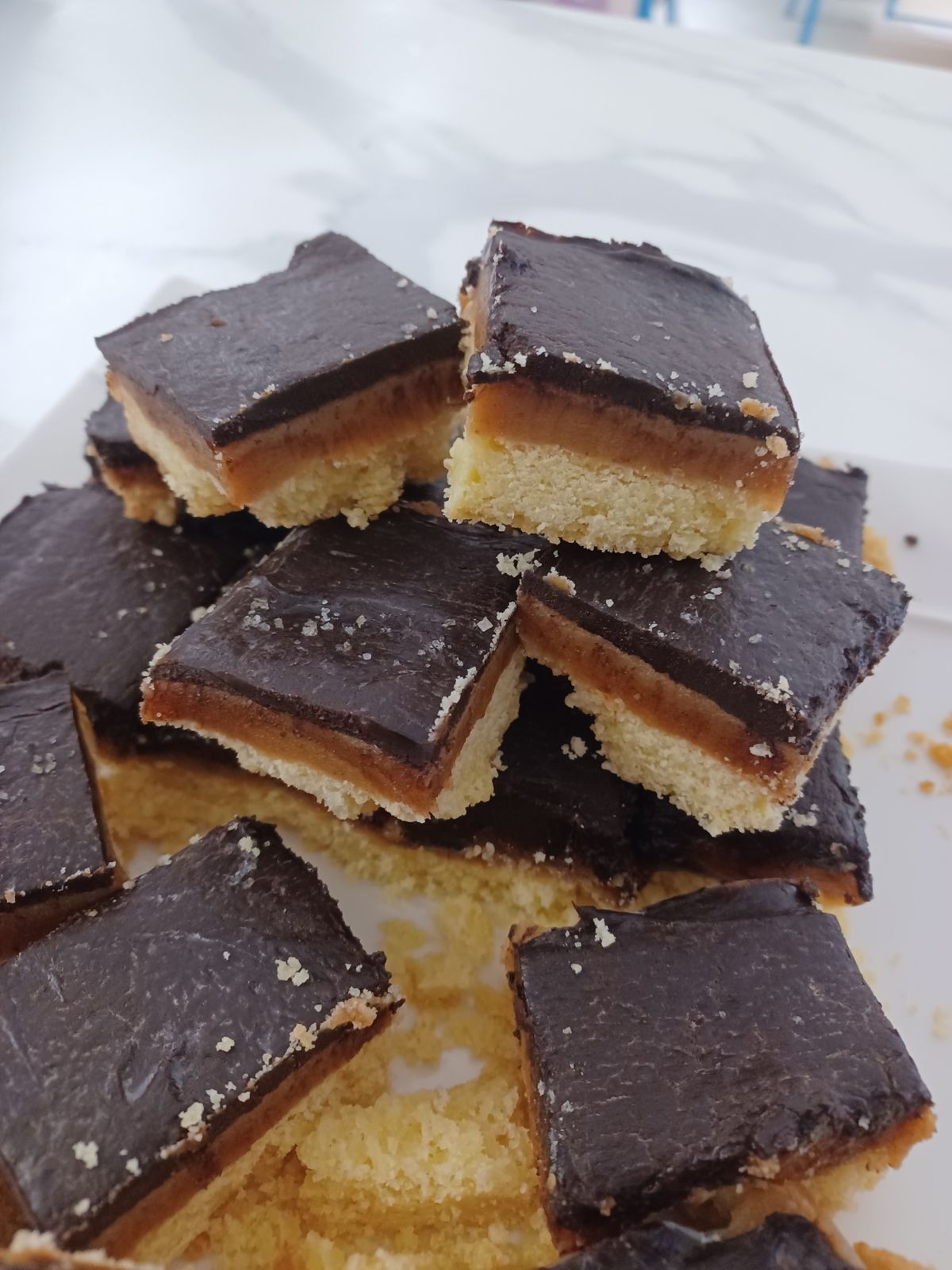Shortbread millionnaire au caramel et chocolat