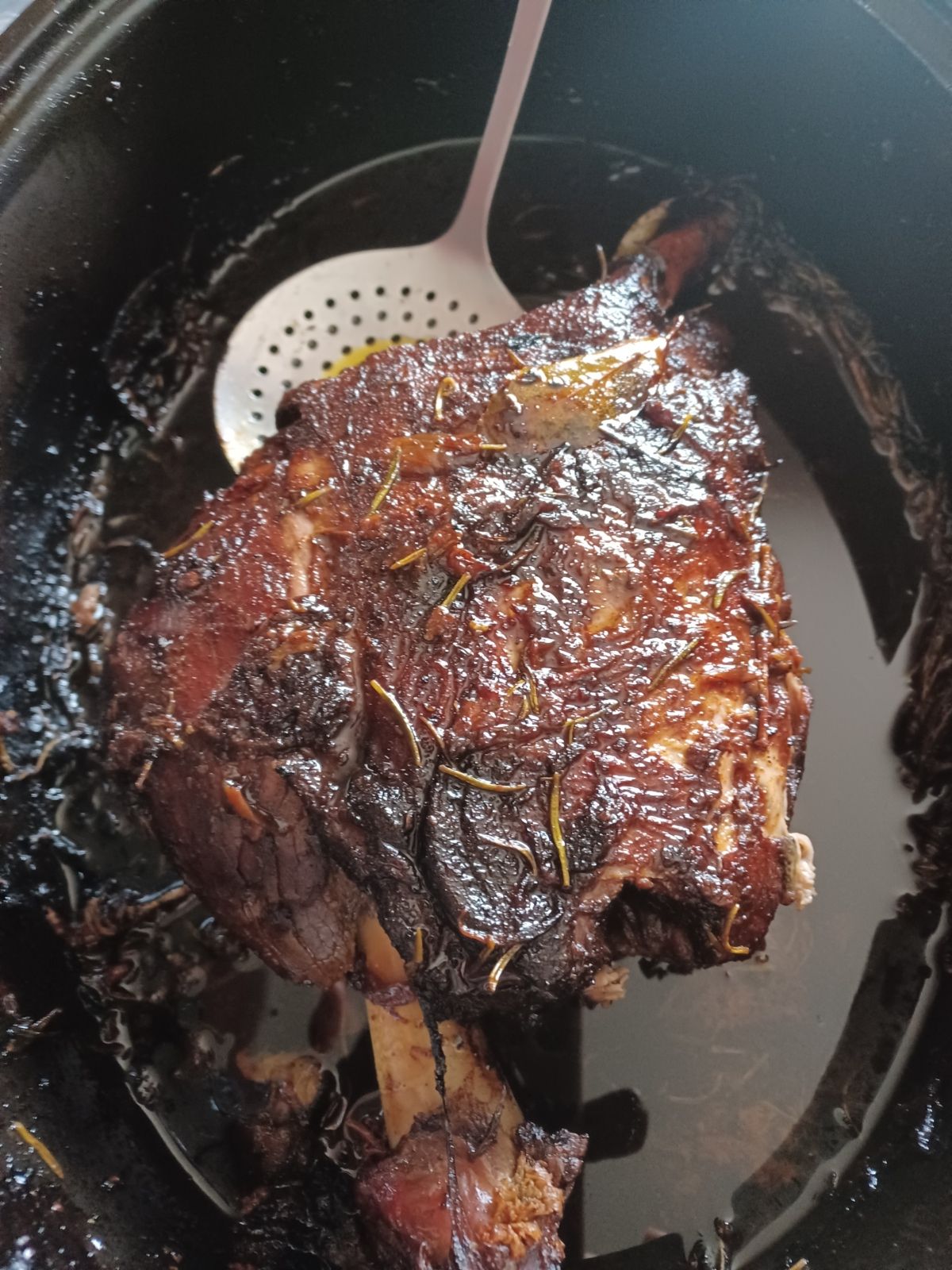 Gigot de 5 heures en cocotte roaster au  four 