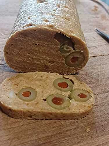 Saucisson au poulet avec olives