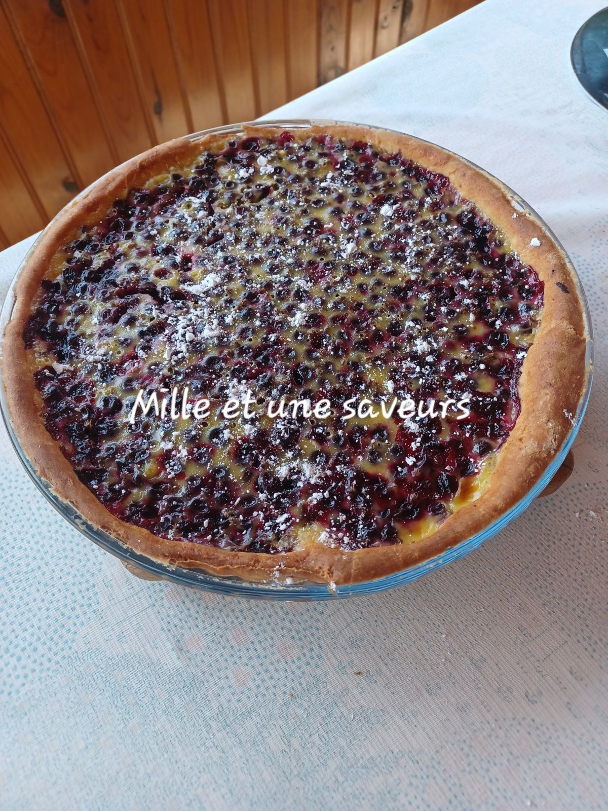 Pâte à tarte sans beurre, mais remplacée par du fromage blanc utilisée dans ma tarte cassis
