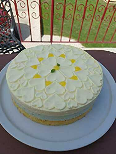 Bavarois citron basilic