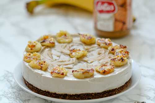 Cheesecake Vegan à la Banane et Spéculoos