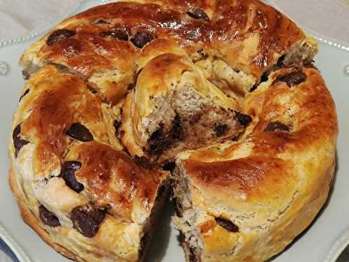 Brioche aux pépites de chocolat noir  %