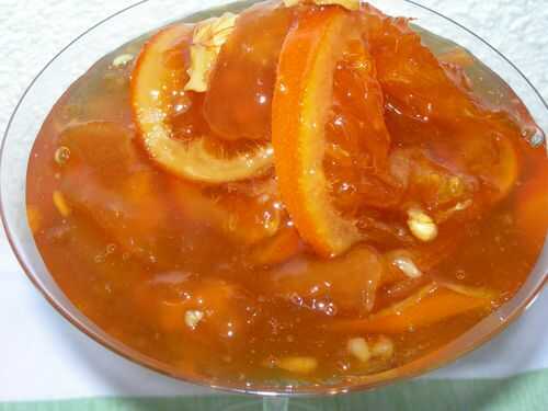 Confiture de poires et d'oranges au whisky