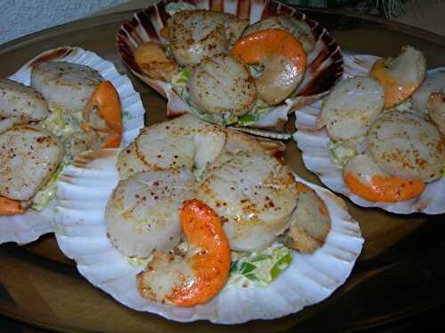 Coquilles Saint Jacques aux poireaux