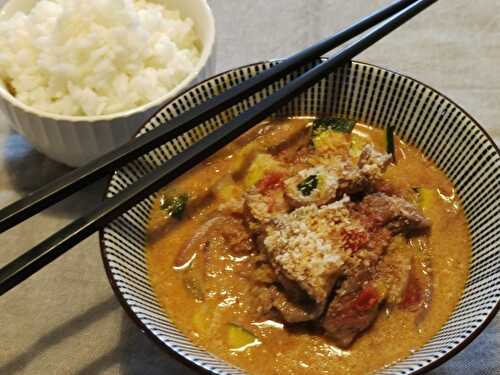 Curry rouge au boeuf