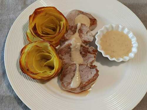 Filet mignon de porc sauce foie gras