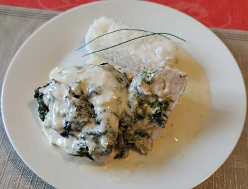 Filets de poulet aux épinards et au camembert