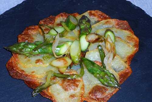 Galettes de pommes de terre aux asperges