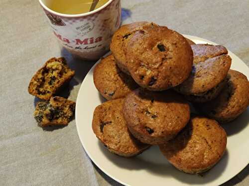 Muffins au chocolat et aux cranberries